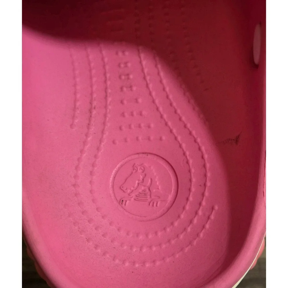 Crocs Disney Mickey Mouse Fun Lab Shoes Youth Size J2 Pink